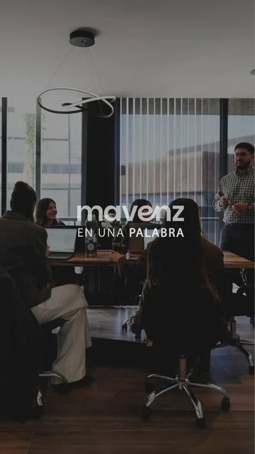 Mavenz en una palabra: el equipo trabajando en la oficina
